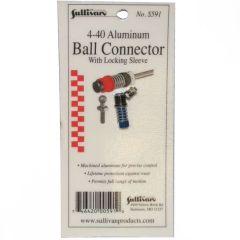 4-40 Aluminum Ball Connector, Rod & Ball Stud