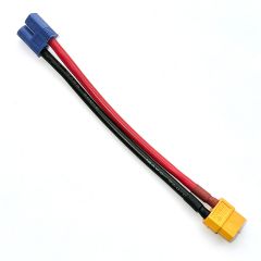 XT60 Male to EC3 Battery Charge Lead Adapter, 12 AWG